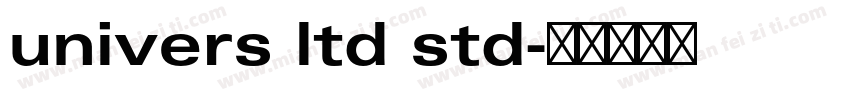 univers ltd std字体转换